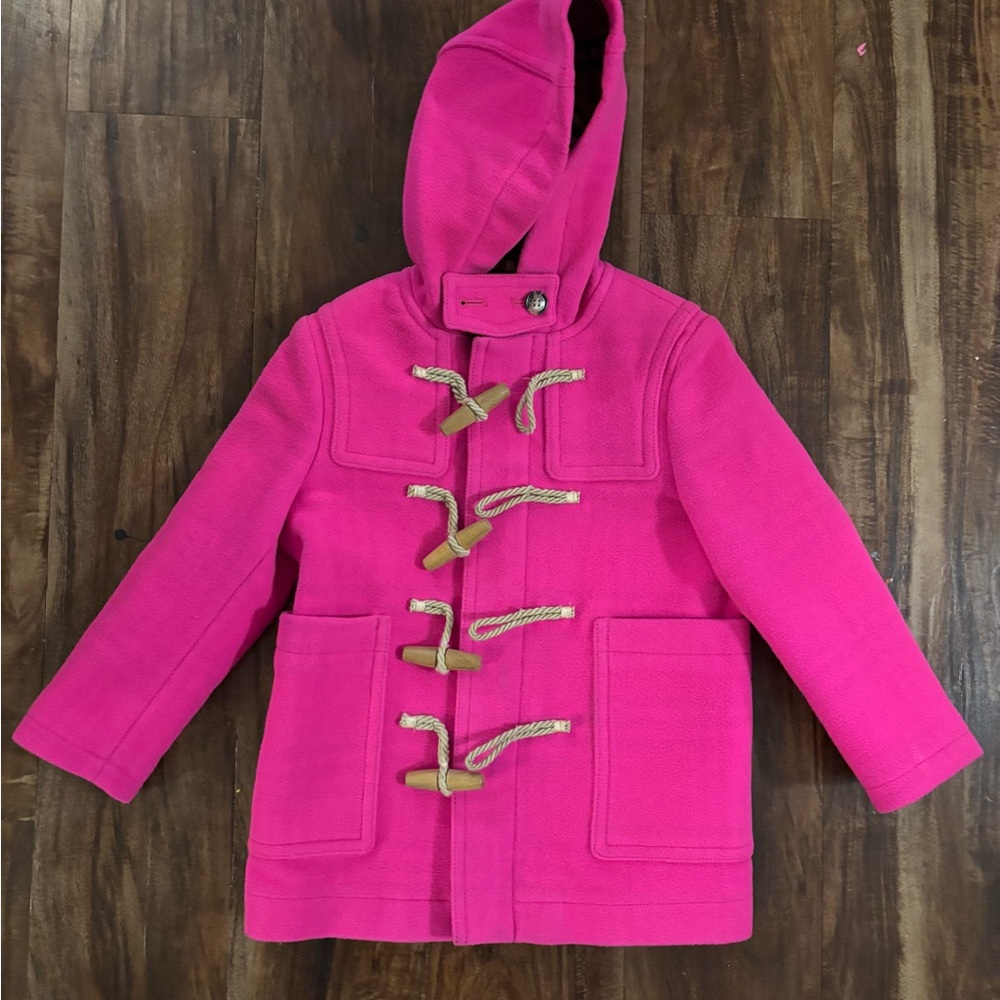 Burberry Pink Toggle Coat - Size